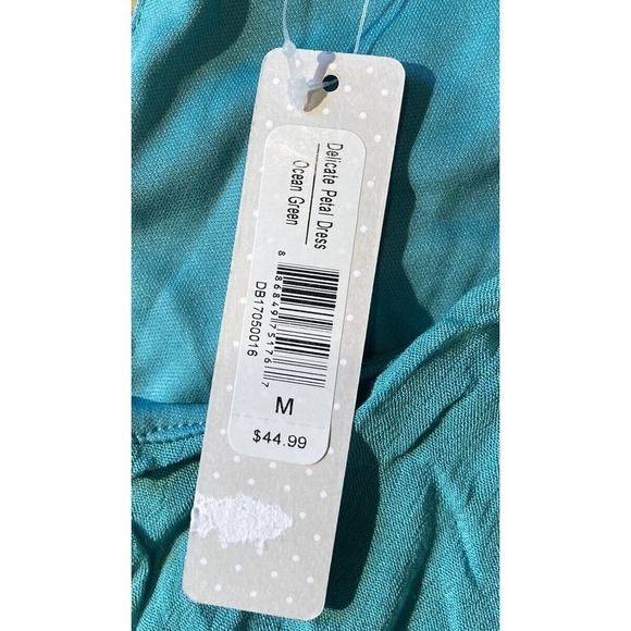 NWT DE Collection Delicate Petal Dress Size Medium Ocean Green MSRP $44.99 - Picture 4 of 7